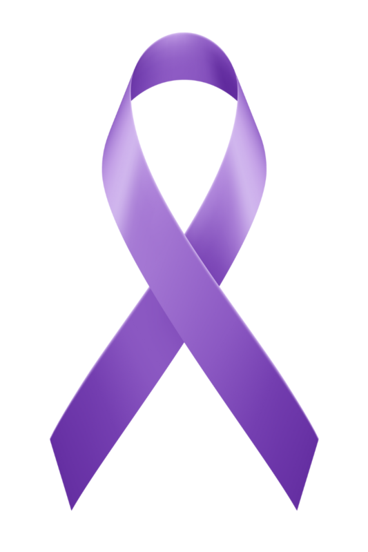 A purple ribbon is shown on top of the image.